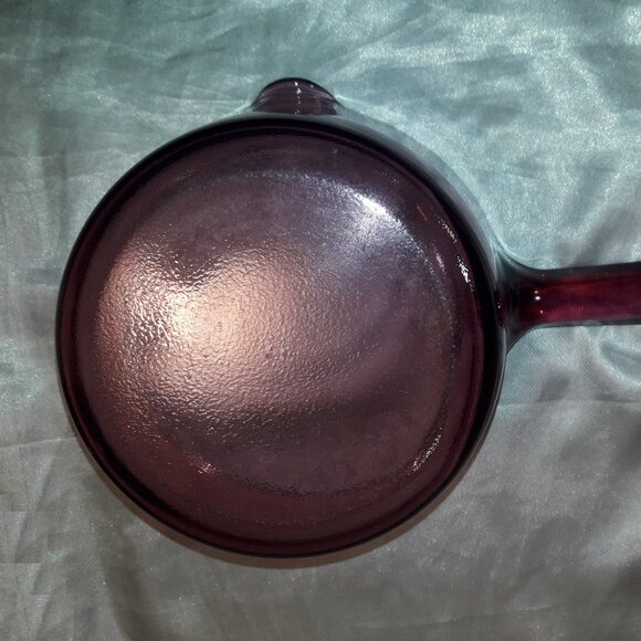 Vintage 90s Cranberry Visions Pyrex Corning 1 L All-Glass Purple Saucepan w/Lid - Picture 7 of 12